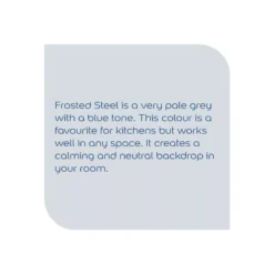 Dulux Easycare Bathroom Frosted Steel Soft Sheen Emulsion Paint, 2.5L -Dulux dulux easycare bathroom frosted steel soft sheen emulsion paint 2 5l5010212531655 36c bq