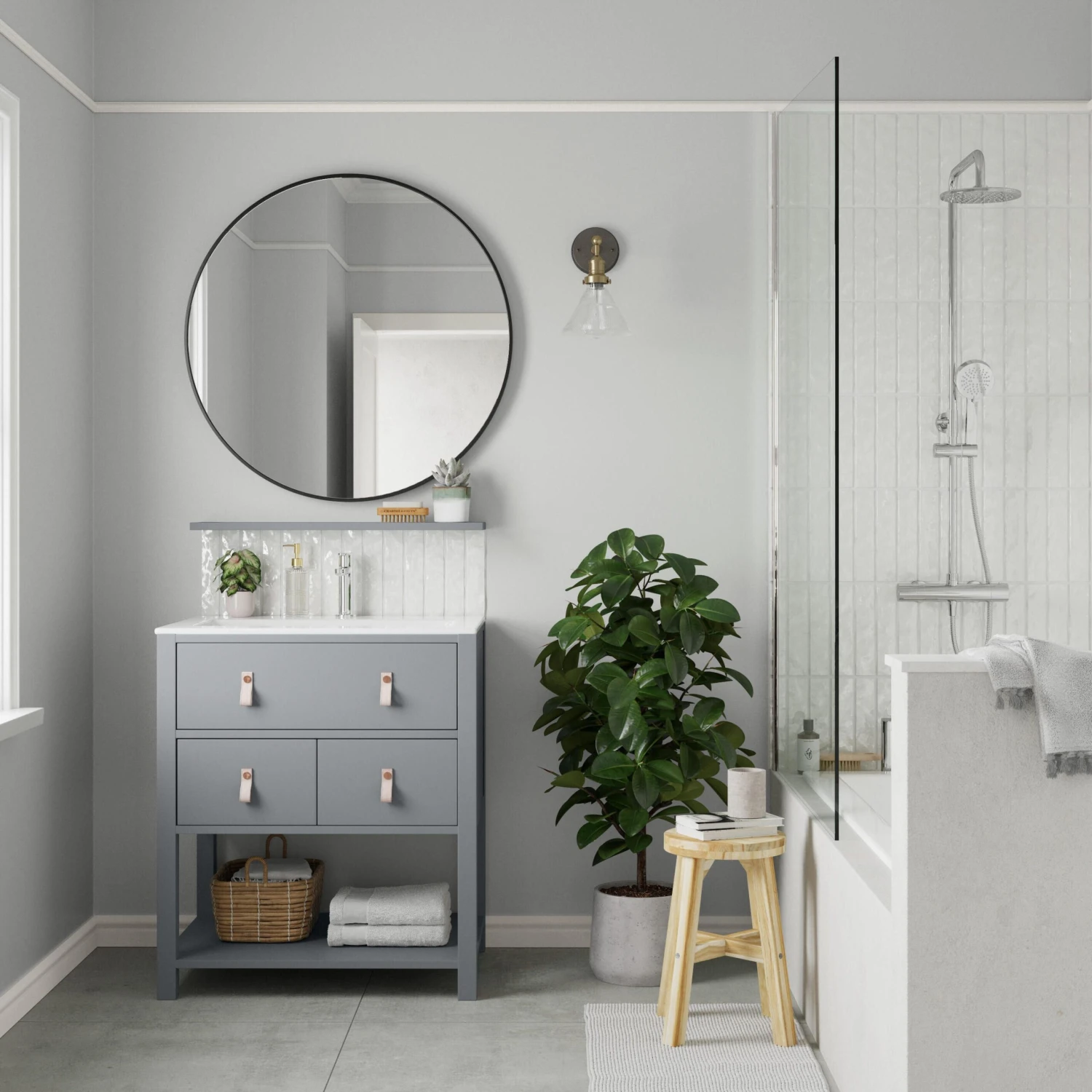 Dulux Easycare Bathroom Goose Down Soft Sheen Wall Paint, 2.5L 4 Dulux Easycare Bathroom Goose Down Soft Sheen Wall Paint, 2.5L - Image 4