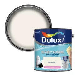 Dulux Easycare Bathroom Jasmine White Soft Sheen Emulsion Paint, 2.5L