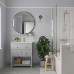 Dulux Easycare Bathroom Misty Mirror Soft Sheen Emulsion Paint, 2.5L -Dulux dulux easycare bathroom misty mirror soft sheen emulsion paint 2 5l5010212573792 01i bq