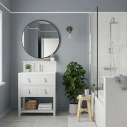 Dulux Easycare Bathroom Natural Slate Soft Sheen Wall Paint, 2.5L -Dulux dulux easycare bathroom natural slate soft sheen wall paint 2 5l5010212668580 01i bq