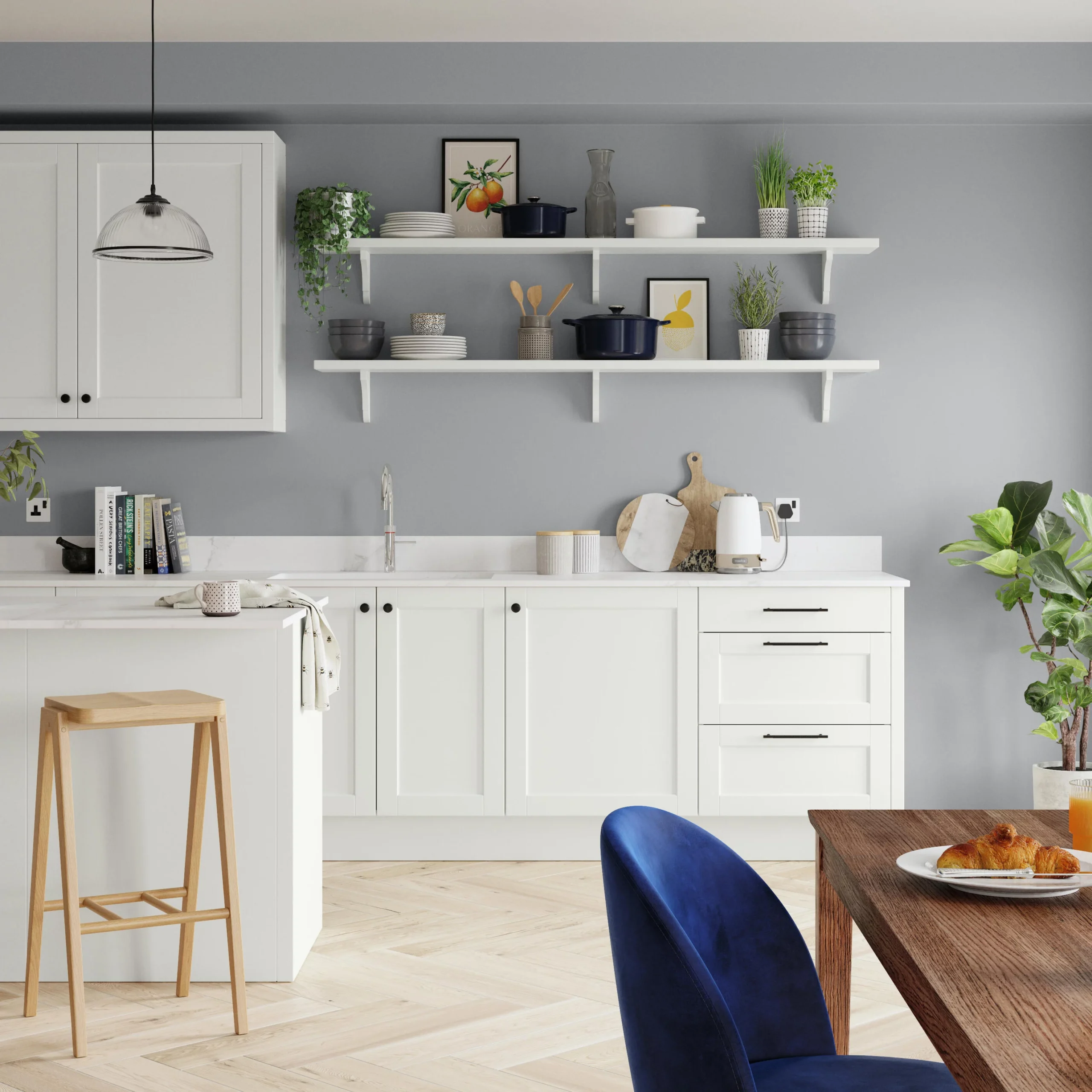 Dulux Easycare Bathroom Warm Pewter Soft Sheen Emulsion Paint, 2.5L 3 Dulux Easycare Bathroom Warm Pewter Soft Sheen Emulsion Paint, 2.5L - Image 3