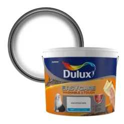 Dulux Easycare Brilliant White Matt Emulsion Paint, 10L