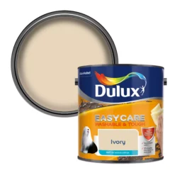 Dulux Easycare Ivory Matt Emulsion Paint, 2.5L