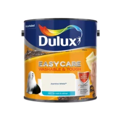 Dulux Easycare Jasmine White Matt Emulsion Paint, 2.5L -Dulux dulux easycare jasmine white matt emulsion paint 2 5l5010212624005 08c bq