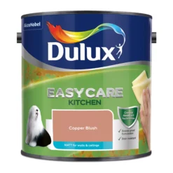 Dulux Easycare Kitchen Copper Blush Matt Wall Paint, 2.5L 9 Dulux Easycare Kitchen Copper Blush Matt Wall Paint, 2.5L -Dulux dulux easycare kitchen copper blush matt wall paint 2 5l5010212668429 08c bq