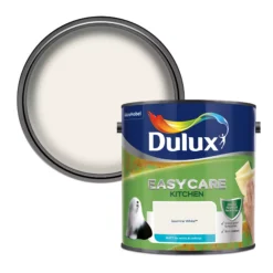 Dulux Easycare Kitchen Jasmine White Matt Emulsion Paint, 2.5L
