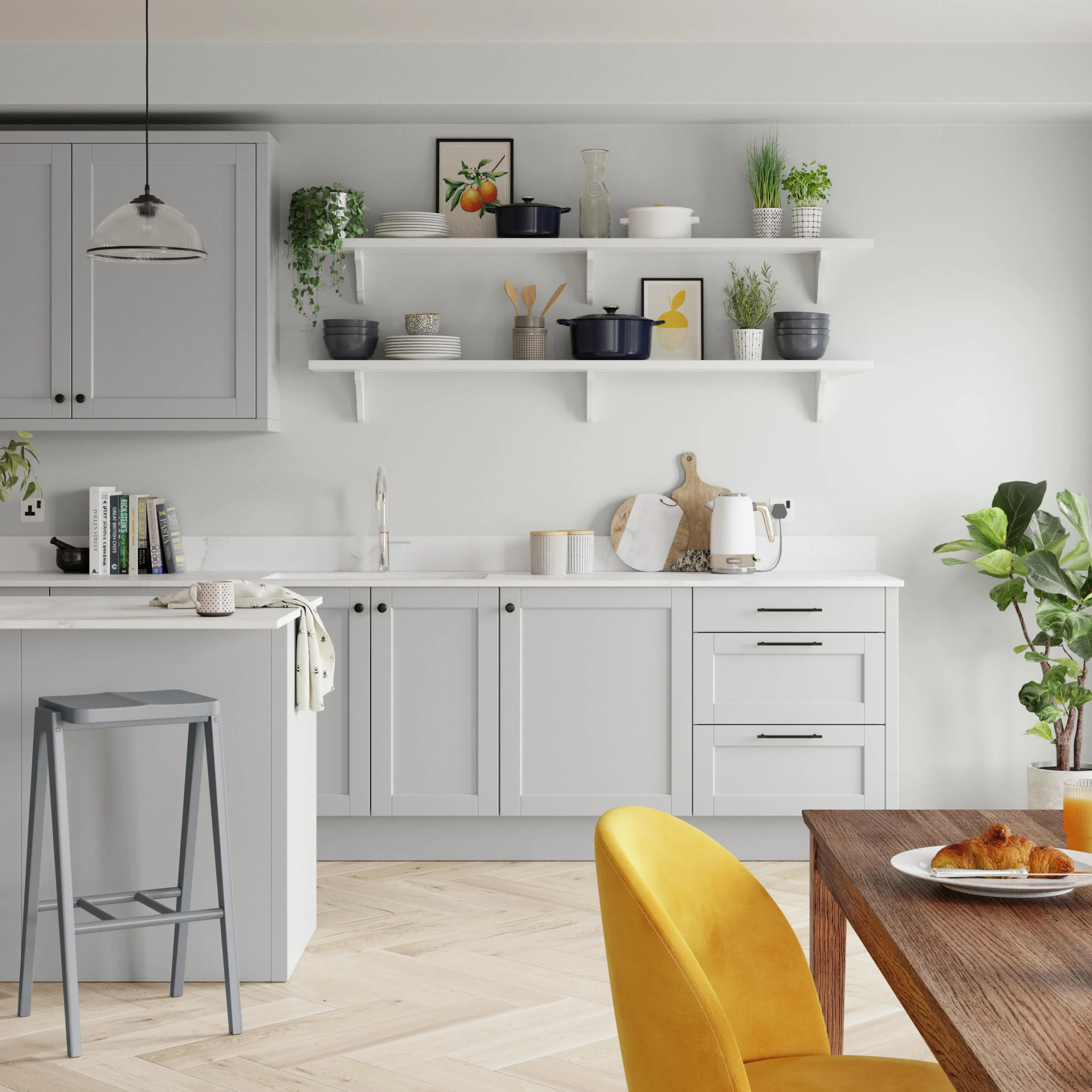 Dulux Easycare Kitchen Polished Pebble Matt Emulsion Paint, 2.5L 3 Dulux Easycare Kitchen Polished Pebble Matt Emulsion Paint, 2.5L - Image 3