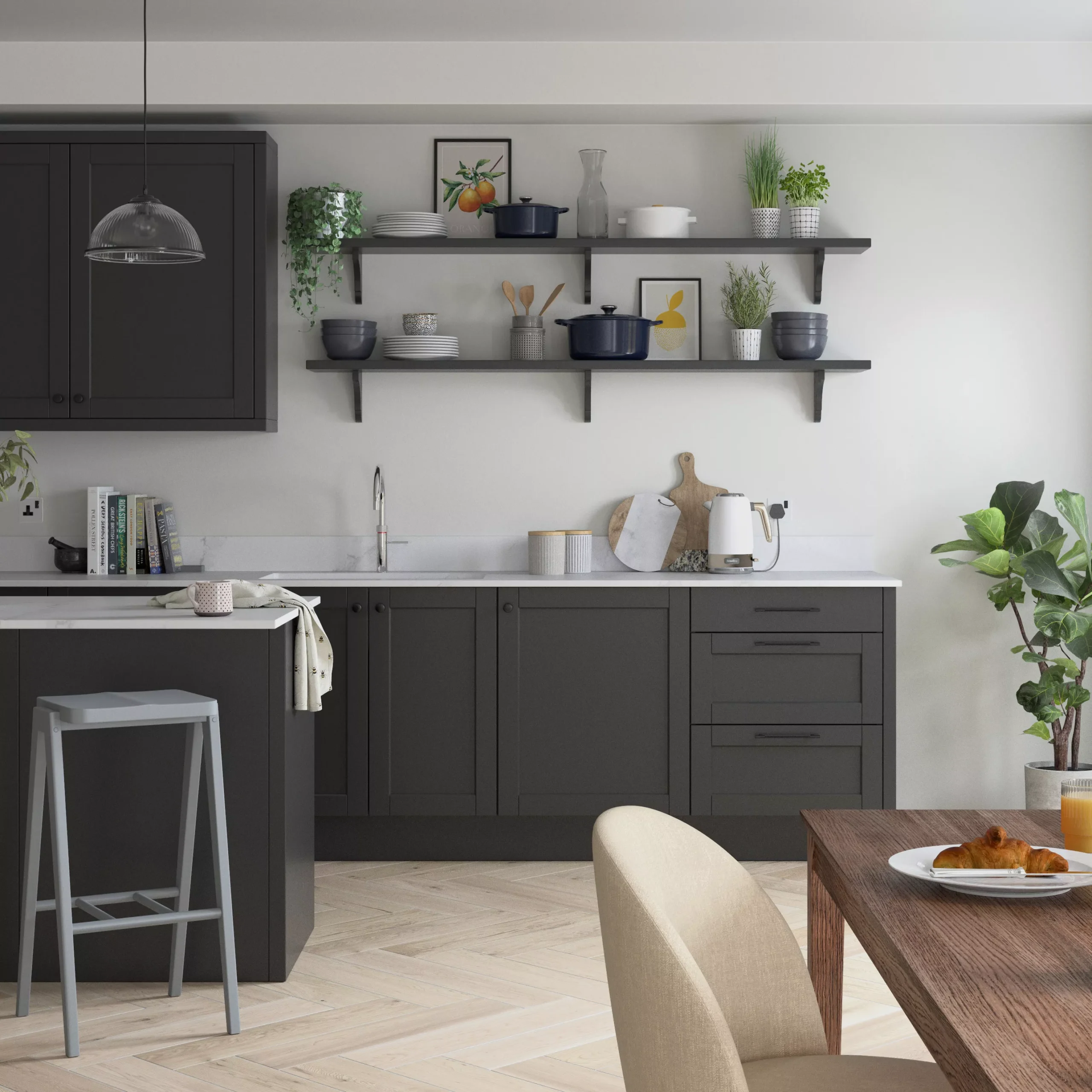 Dulux Easycare Kitchen Pure Brilliant White Matt Emulsion Paint, 2.5L 3 Dulux Easycare Kitchen Pure Brilliant White Matt Emulsion Paint, 2.5L - Image 3