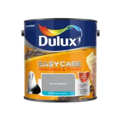 Dulux Easycare Warm Pewter Matt Emulsion Paint, 2.5L -Dulux dulux easycare warm pewter matt emulsion paint 2 5l5010212624203 08c bq