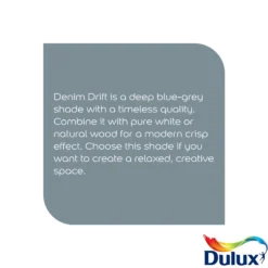 Dulux Easycare Washable & Tough Denim Drift Matt Wall Paint, 5L -Dulux dulux easycare washable tough denim drift matt wall paint 5l5010212659441 36c bq