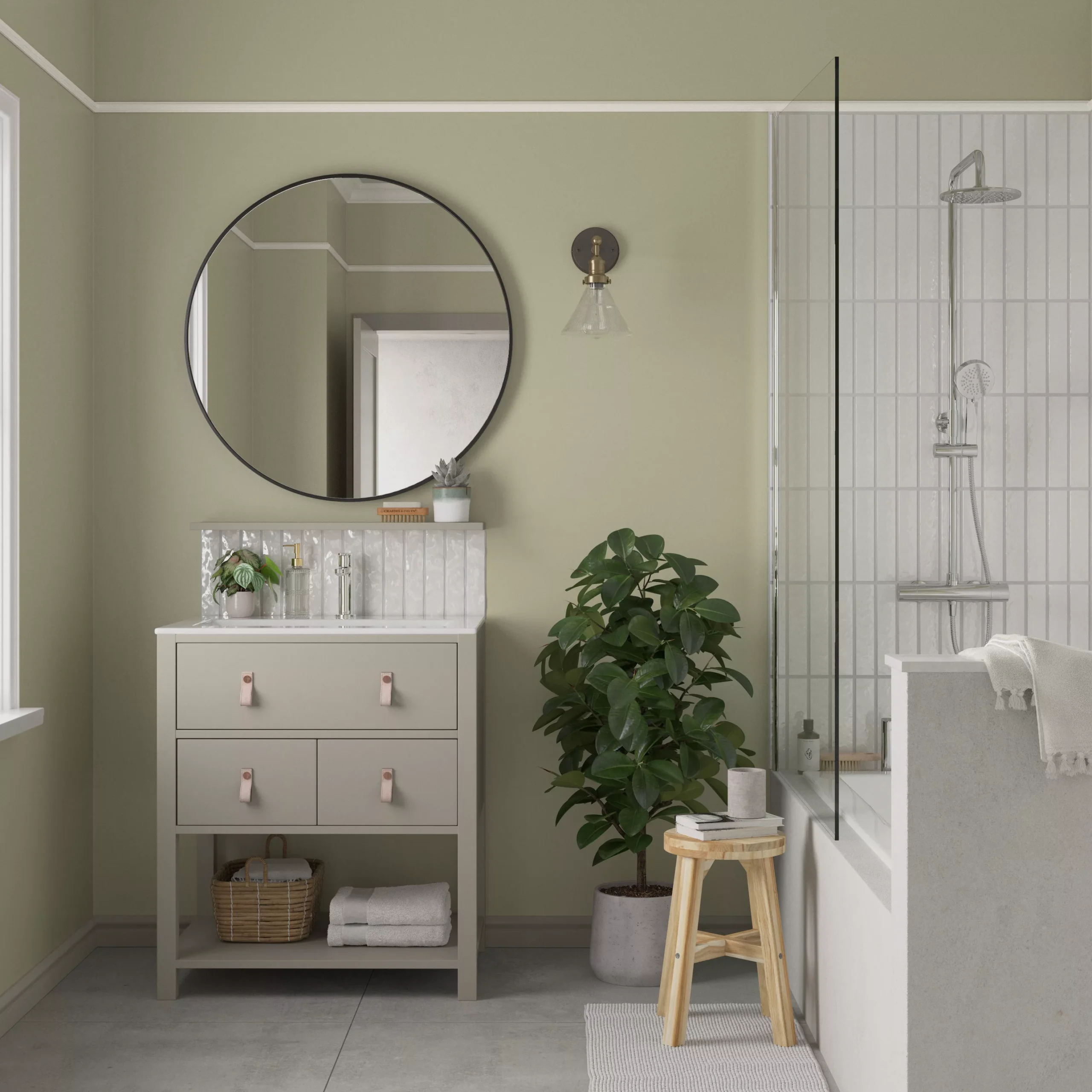 Dulux Easycare Washable & Tough Fresh Artichoke Matt Wall Paint, 2.5L 8 Dulux Easycare Washable & Tough Fresh Artichoke Matt Wall Paint, 2.5L - Image 8