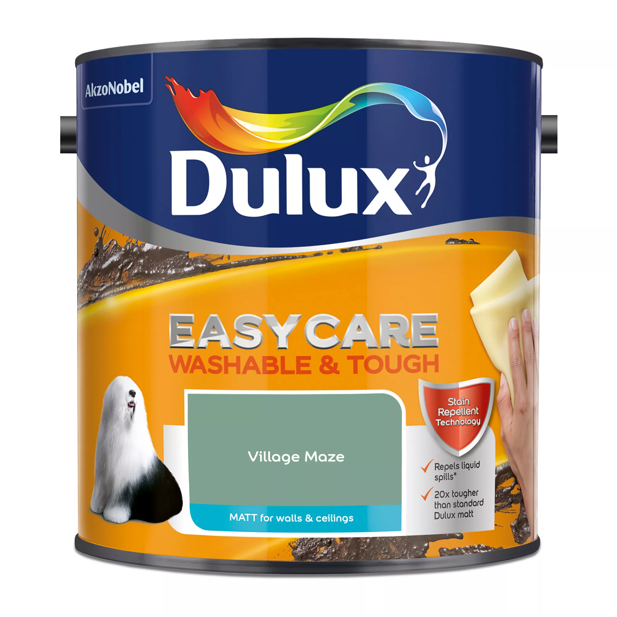 Dulux Easycare Washable & Tough Village Maze Matt Wall Paint, 2.5L 2 Dulux Easycare Washable & Tough Village Maze Matt Wall Paint, 2.5L - Image 2