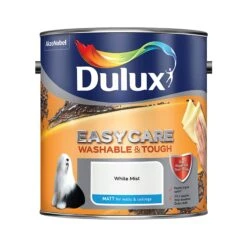 Dulux Easycare White Mist Matt Emulsion Paint, 2.5L -Dulux dulux easycare white mist matt emulsion paint 2 5l5010212624142 08c bq