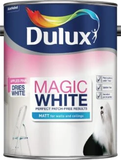 Dulux Magic Pure Brilliant White Matt Emulsion Paint, 5L