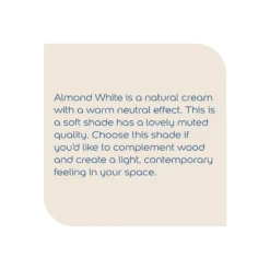 Dulux Natural Hints Almond White Matt Emulsion Paint, 2.5L -Dulux dulux natural hints almond white matt emulsion paint 2 5l5010212404645 36c bq