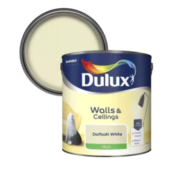 Dulux Natural Hints Daffodil White Silk Emulsion Paint, 2.5L