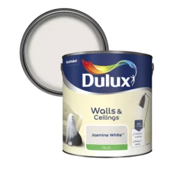 Dulux Natural Hints Jasmine White Silk Emulsion Paint, 2.5L
