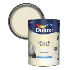 Dulux Natural Hints Orchid White Matt Emulsion Paint, 5L