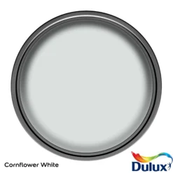 Dulux One Coat Cornflower White Matt Emulsion Paint, 2.5L -Dulux dulux one coat cornflower white matt emulsion paint 2 5l5010212656358 21c