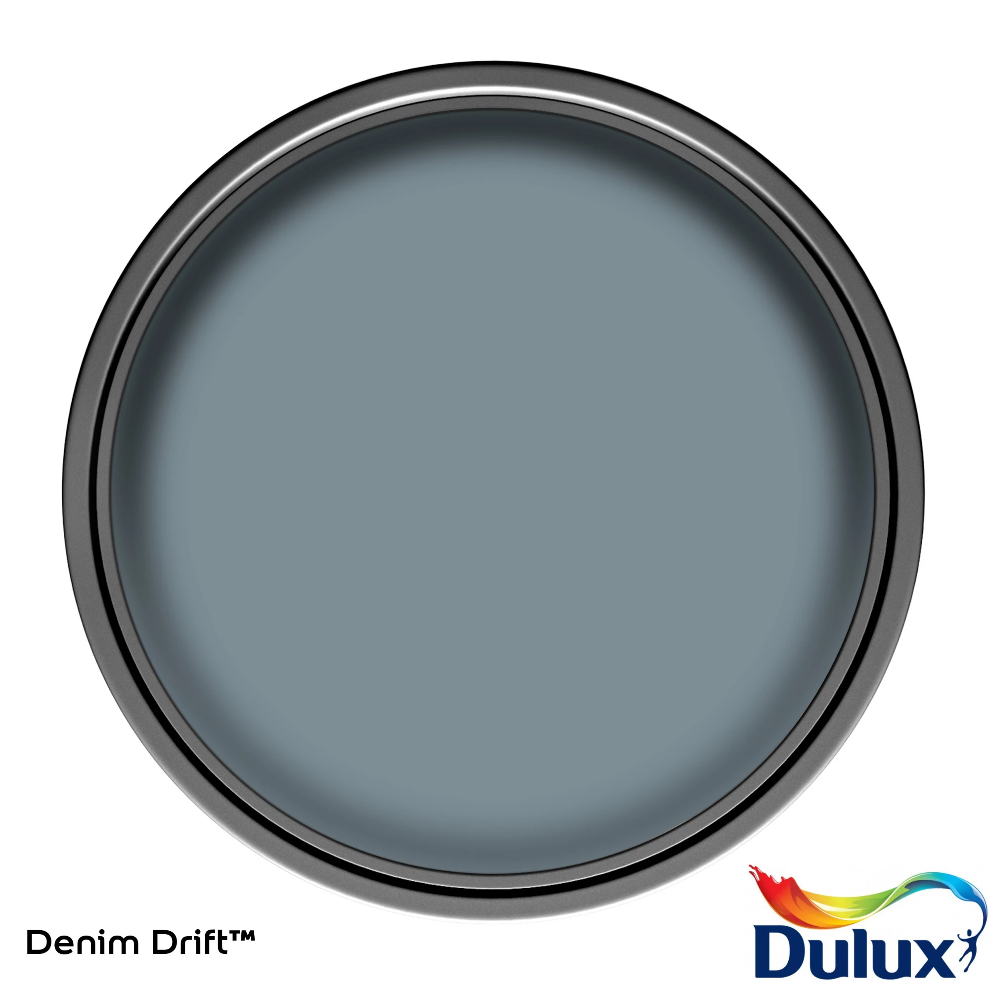 Dulux One Coat Denim Drift Matt Emulsion Paint, 2.5L 3 Dulux One Coat Denim Drift Matt Emulsion Paint, 2.5L - Image 3