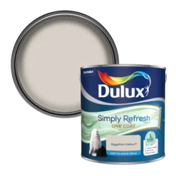 Dulux One Coat Egyptian Cotton Matt Emulsion Paint, 2.5L