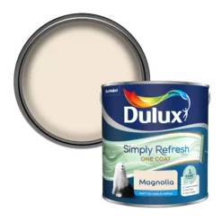 Dulux One Coat Magnolia Matt Emulsion Paint, 2.5L