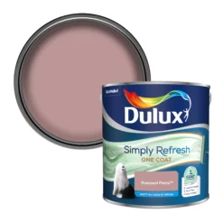 Dulux One Coat Pressed Petal Matt Emulsion Paint, 2.5L