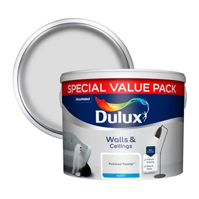 Dulux Polished Pebble Matt Emulsion Paint, 7.5L 1 Dulux Polished Pebble Matt Emulsion Paint, 7.5L