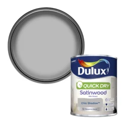 Dulux Quick Dry Chic Shadow Satinwood Metal & Wood Paint, 750ml