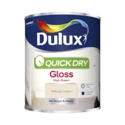 Dulux -Dulux dulux quick dry natural calico gloss metal wood paint 750ml5010212585177 08c bq
