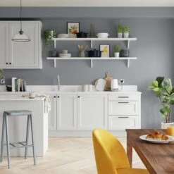 Dulux Quick Dry Natural Slate Gloss Metal & Wood Paint, 750ml -Dulux dulux quick dry natural slate gloss metal wood paint 750ml5010212651049 05i bq