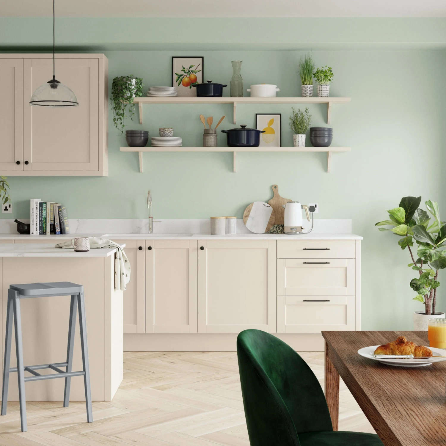 Dulux Quick Dry Willow Tree Eggshell Metal & Wood Paint, 750ml 12 Dulux Quick Dry Willow Tree Eggshell Metal & Wood Paint, 750ml - Image 12