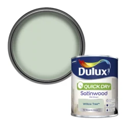 Dulux Quick Dry Willow Tree Satinwood Metal & Wood Paint, 750ml