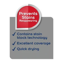 Dulux Stain Block White Primer & Undercoat, 2.5L -Dulux dulux stain block white primer undercoat 2 5l5010212641378 02t bq
