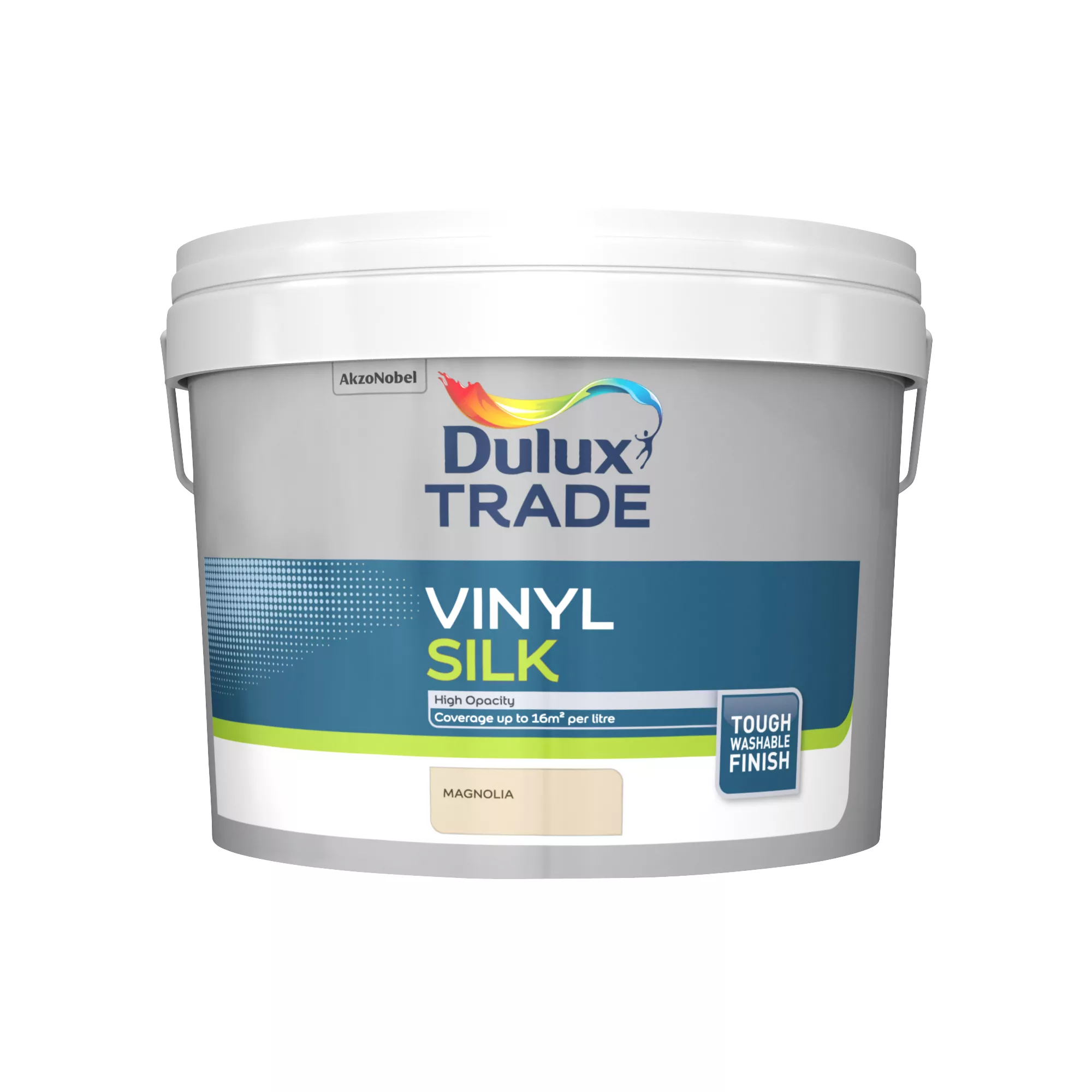 Dulux Trade Magnolia Silk Emulsion Paint, 10L 2 Dulux Trade Magnolia Silk Emulsion Paint, 10L - Image 2