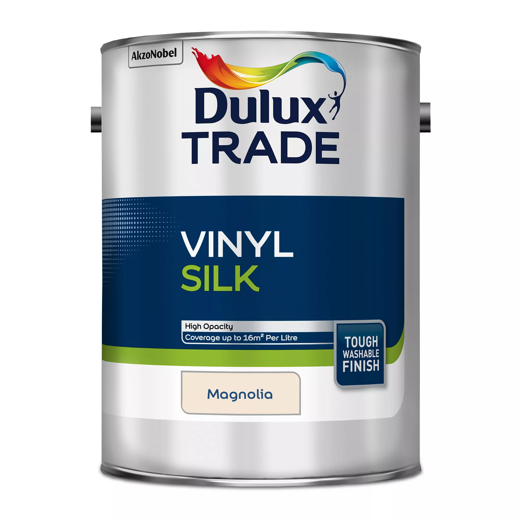 Dulux Trade Magnolia Silk Emulsion Paint, 5L 2 Dulux Trade Magnolia Silk Emulsion Paint, 5L - Image 2