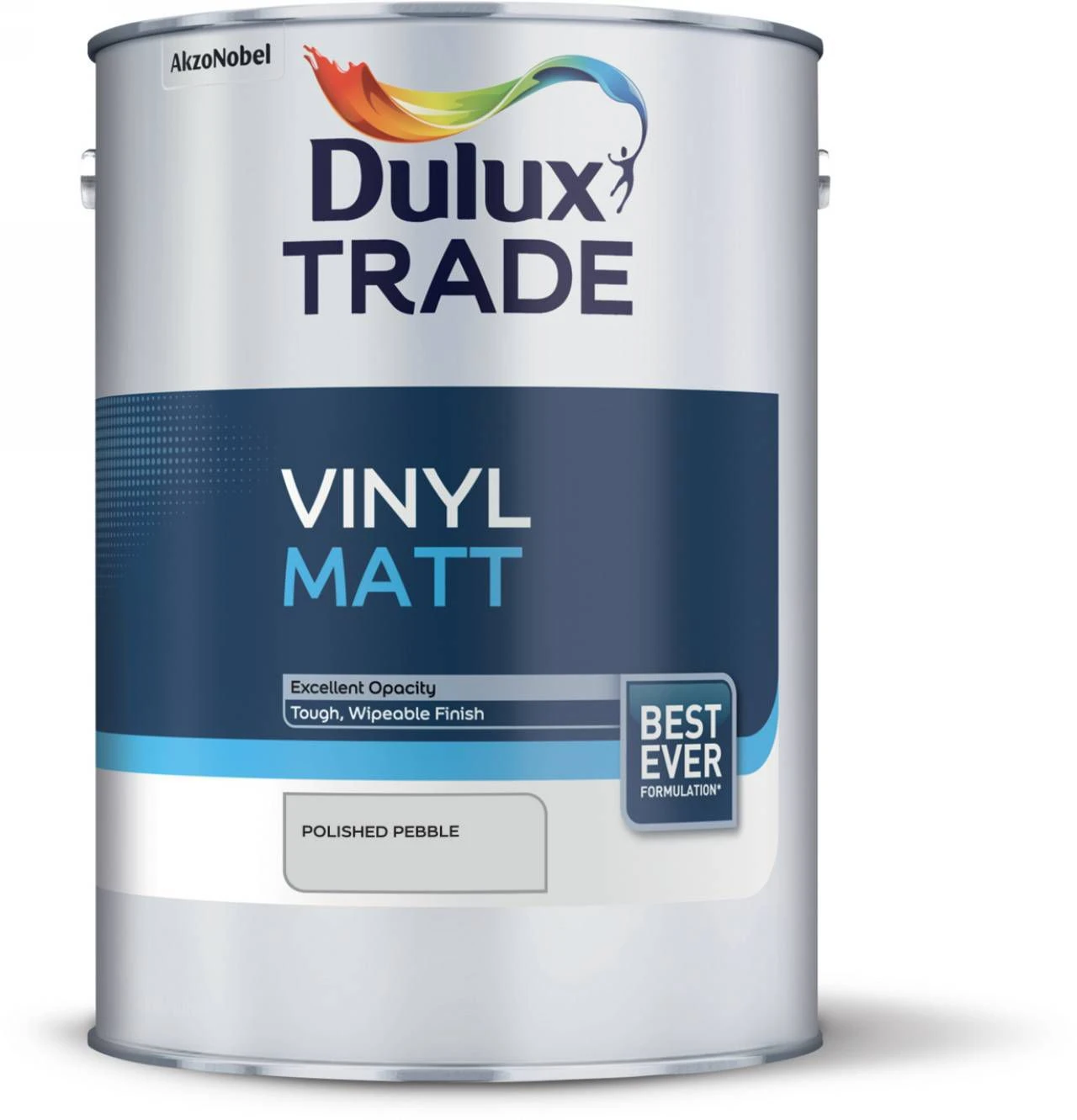 Dulux Trade Polished Pebble Vinyl Matt Emulsion Paint, 5L 2 Dulux Trade Polished Pebble Vinyl Matt Emulsion Paint, 5L - Image 2