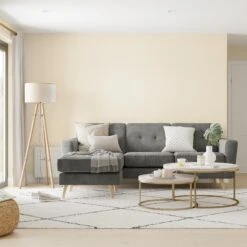 Dulux Walls & Ceilings Buttermilk Silk Emulsion Paint, 2.5L -Dulux dulux walls ceilings buttermilk silk emulsion paint 2 5l5010212100240 01i bq