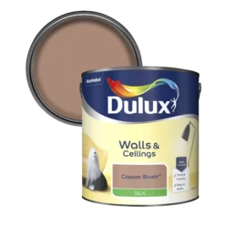 Dulux Walls & Ceilings Copper Blush Silk Emulsion Paint, 2.5L