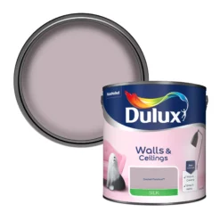 Dulux Walls & Ceilings Dusted Fondant Silk Emulsion Paint, 2.5L