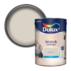 Dulux Walls & Ceilings Egyptian Cotton Matt Emulsion Paint, 5L