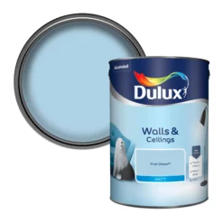 Dulux Walls & Ceilings First Dawn Matt Emulsion Paint, 5L