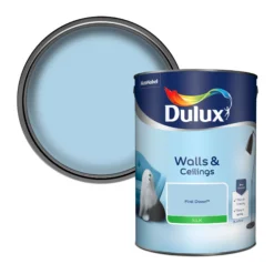 Dulux Walls & Ceilings First Dawn Silk Emulsion Paint, 5L