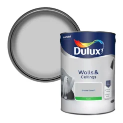Dulux Walls & Ceilings Goose Down Silk Emulsion Paint, 5L
