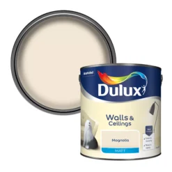 Dulux Walls & Ceilings Magnolia Matt Emulsion Paint, 2.5L