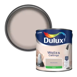 Dulux Walls & Ceilings Malt Chocolate Silk Emulsion Paint, 2.5L