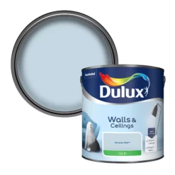Dulux Walls & Ceilings Mineral Mist Silk Emulsion Paint, 2.5L