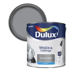 Dulux Walls & Ceilings Natural Slate Matt Emulsion Paint, 2.5L