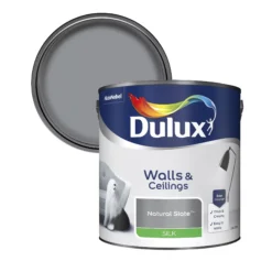 Dulux Walls & Ceilings Natural Slate Silk Emulsion Paint, 2.5L